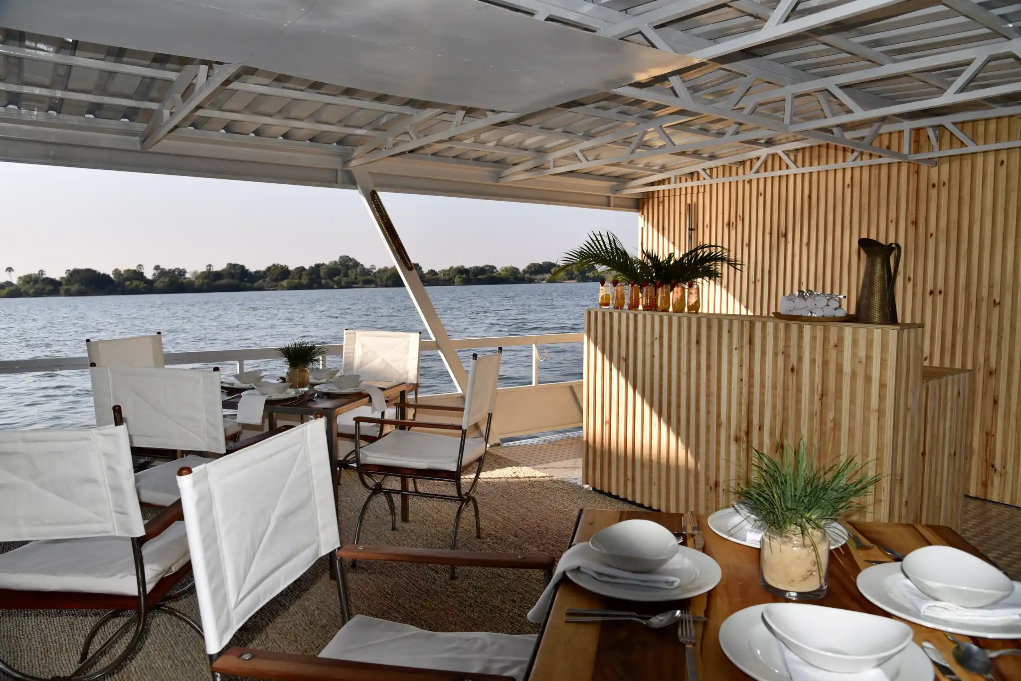 Diner-croisière sur le Zambèze 