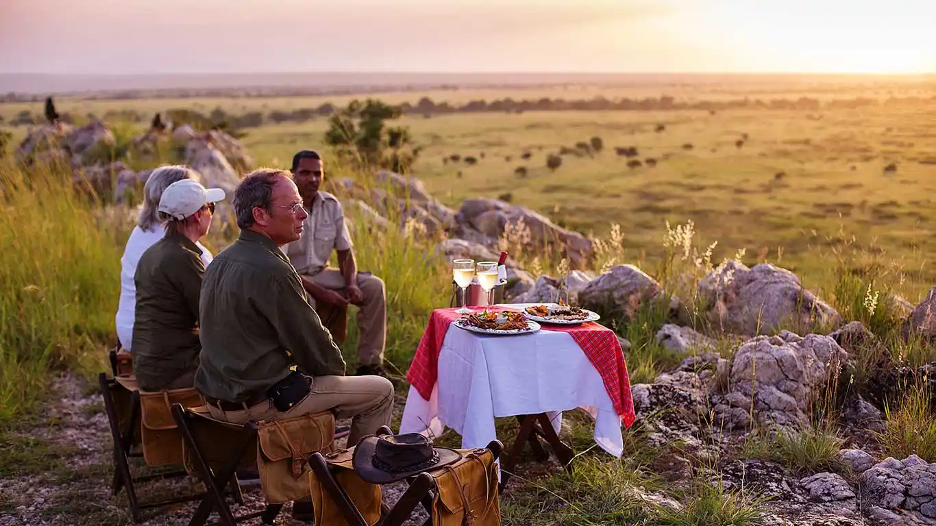 Sundowner : Apéritif dans la brousse